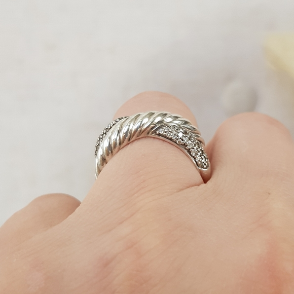 David Yurman Crossover X Diamond Ring - Picture 13 of 16